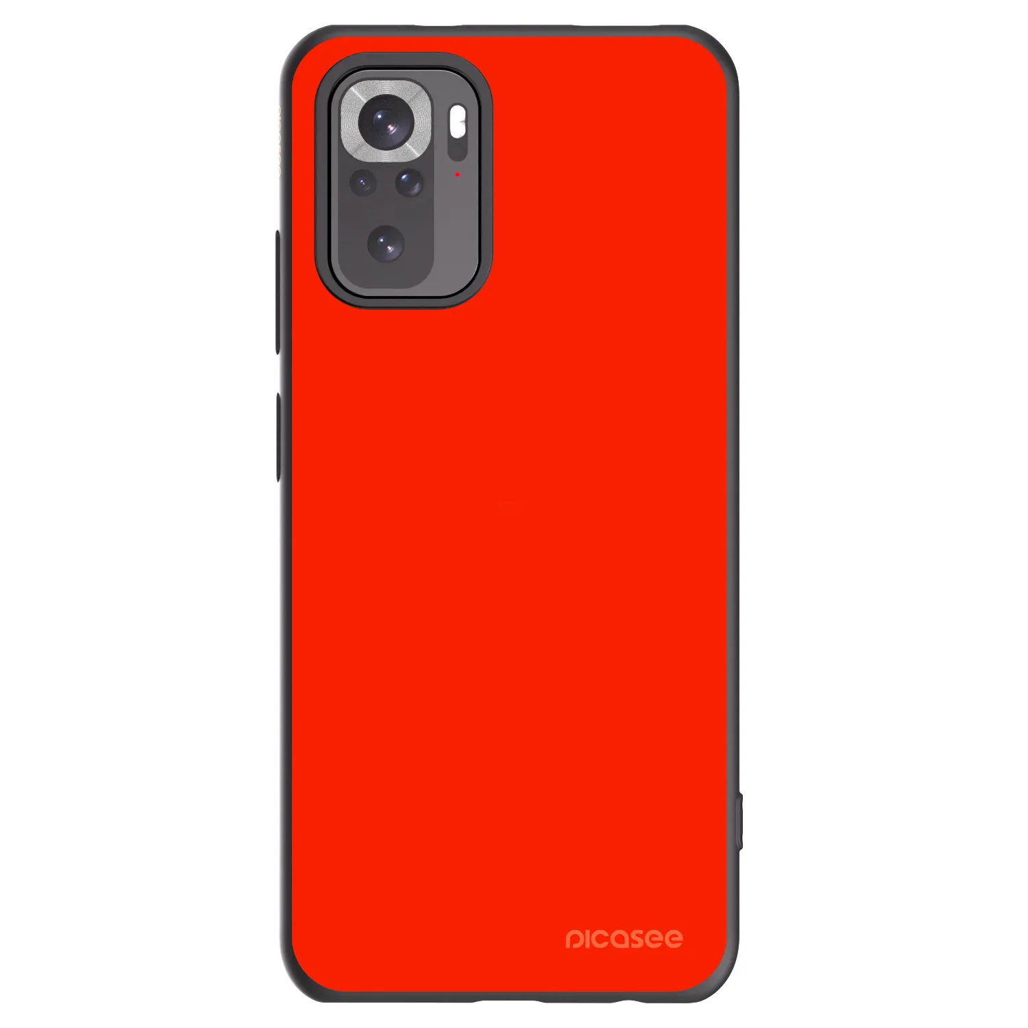 Picasee Μαύρη θήκη σιλικόνης για Xiaomi Redmi Note 10 - Maranello Red