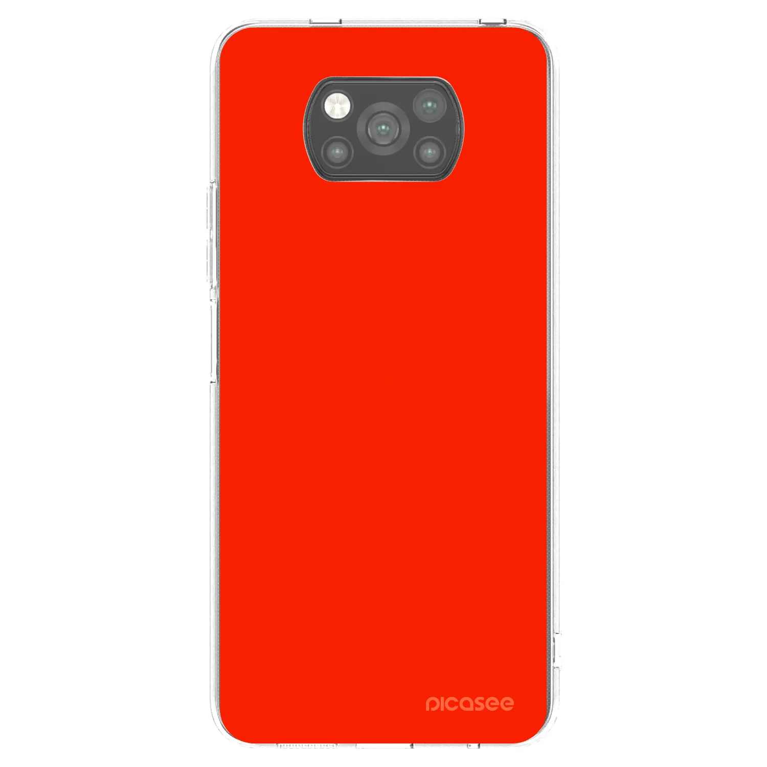 Picasee Μαύρη θήκη σιλικόνης για Xiaomi Poco X3 Pro - Maranello Red