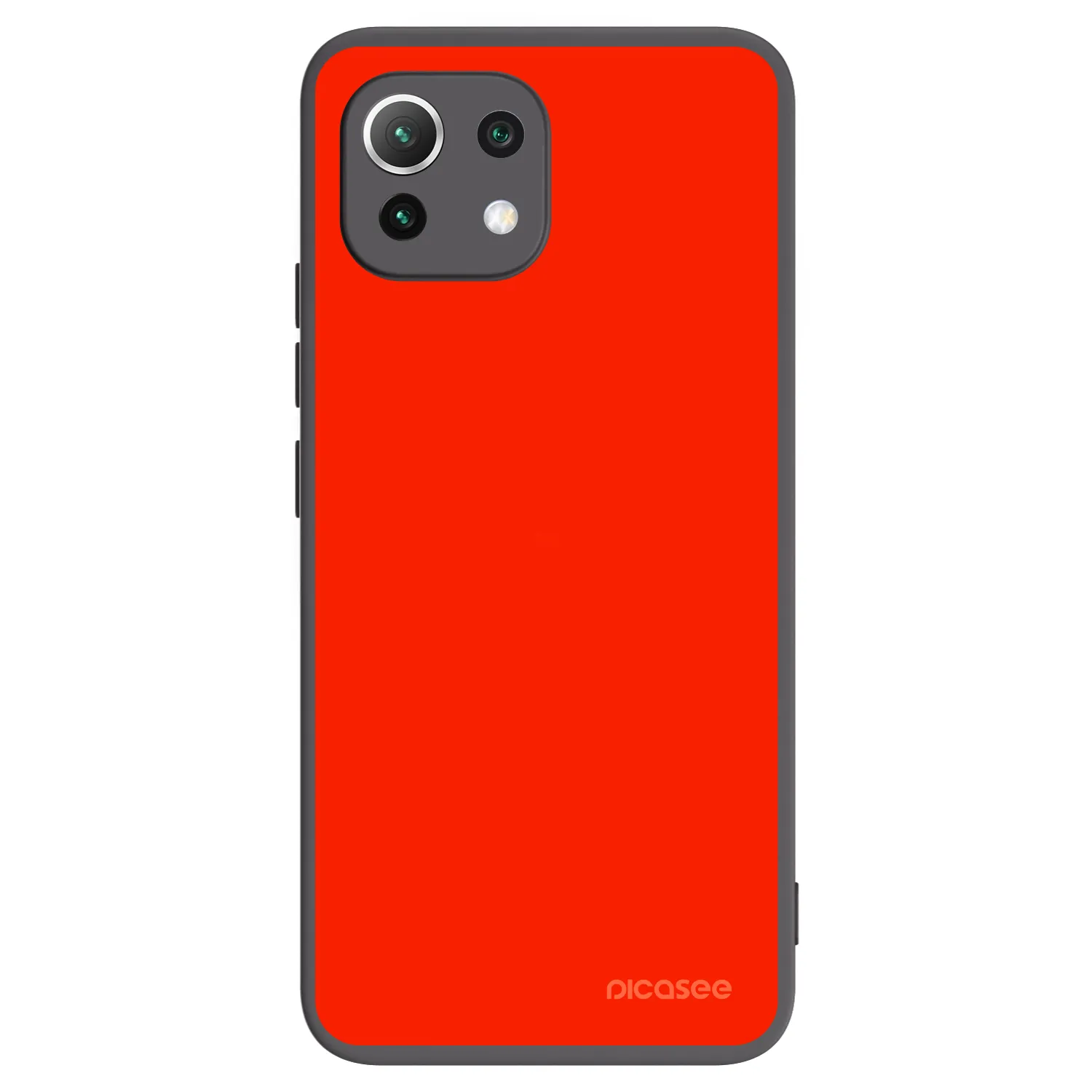 Picasee Μαύρη θήκη σιλικόνης για Xiaomi Mi 11 Lite - Maranello Red