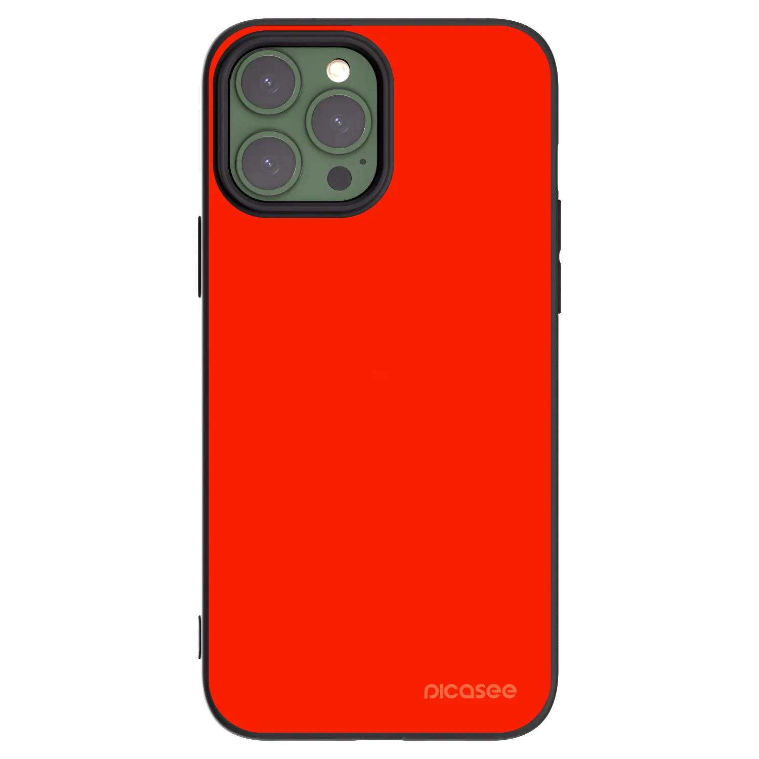Picasee Μαύρη θήκη σιλικόνης για Apple iPhone 13 Pro Max - Maranello Red