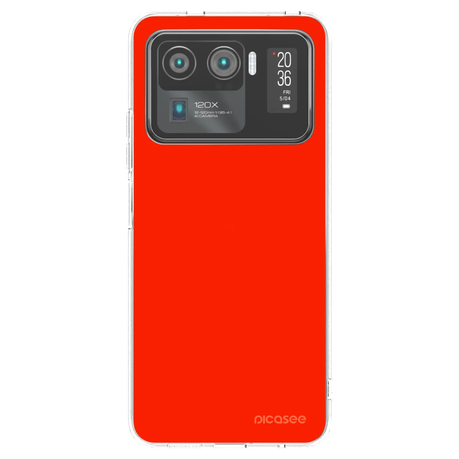 Picasee διαφανής θήκη σιλικόνης Xiaomi Mi 11 Ultra - Maranello Red