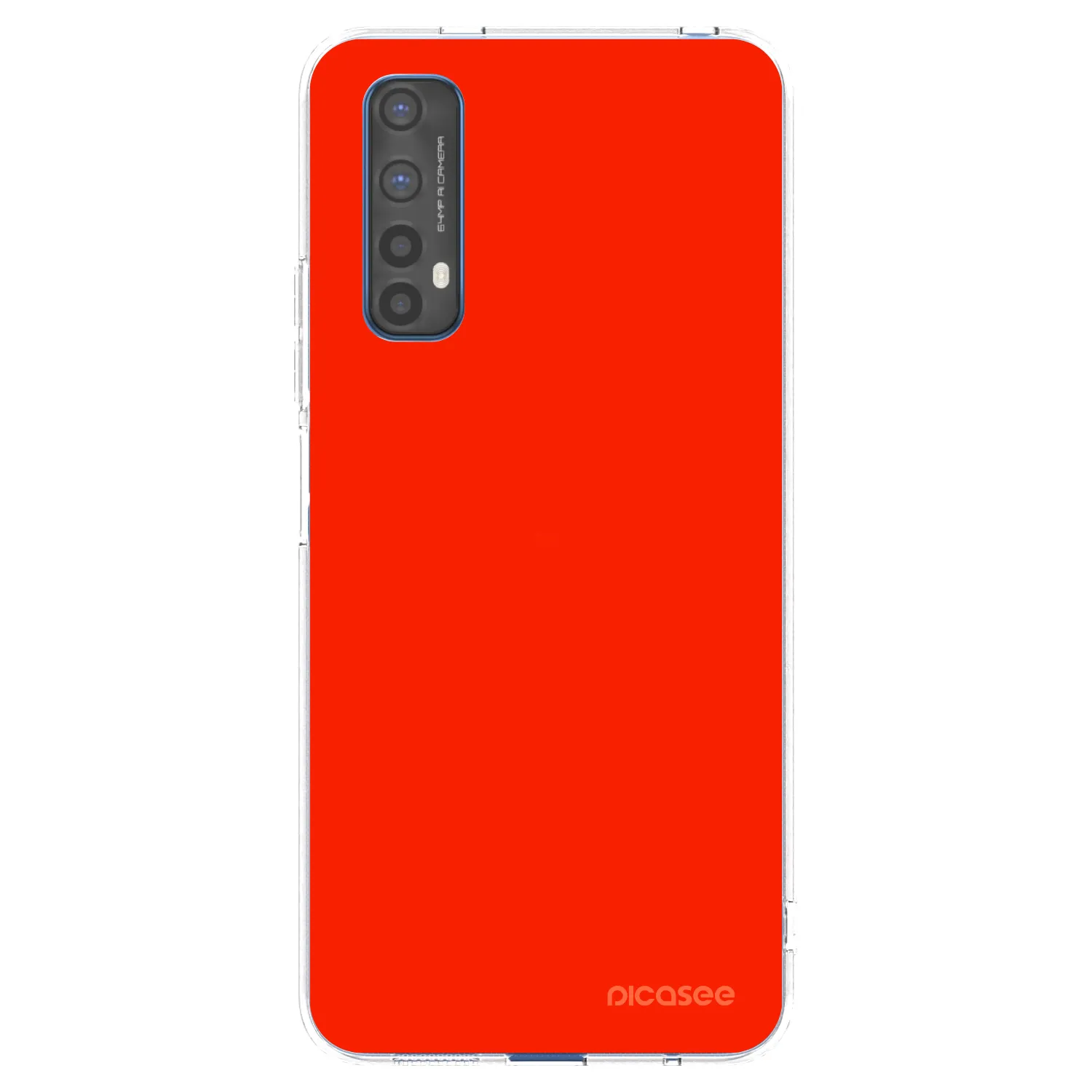 Picasee διαφανής θήκη σιλικόνης Realme 7 - Maranello Red