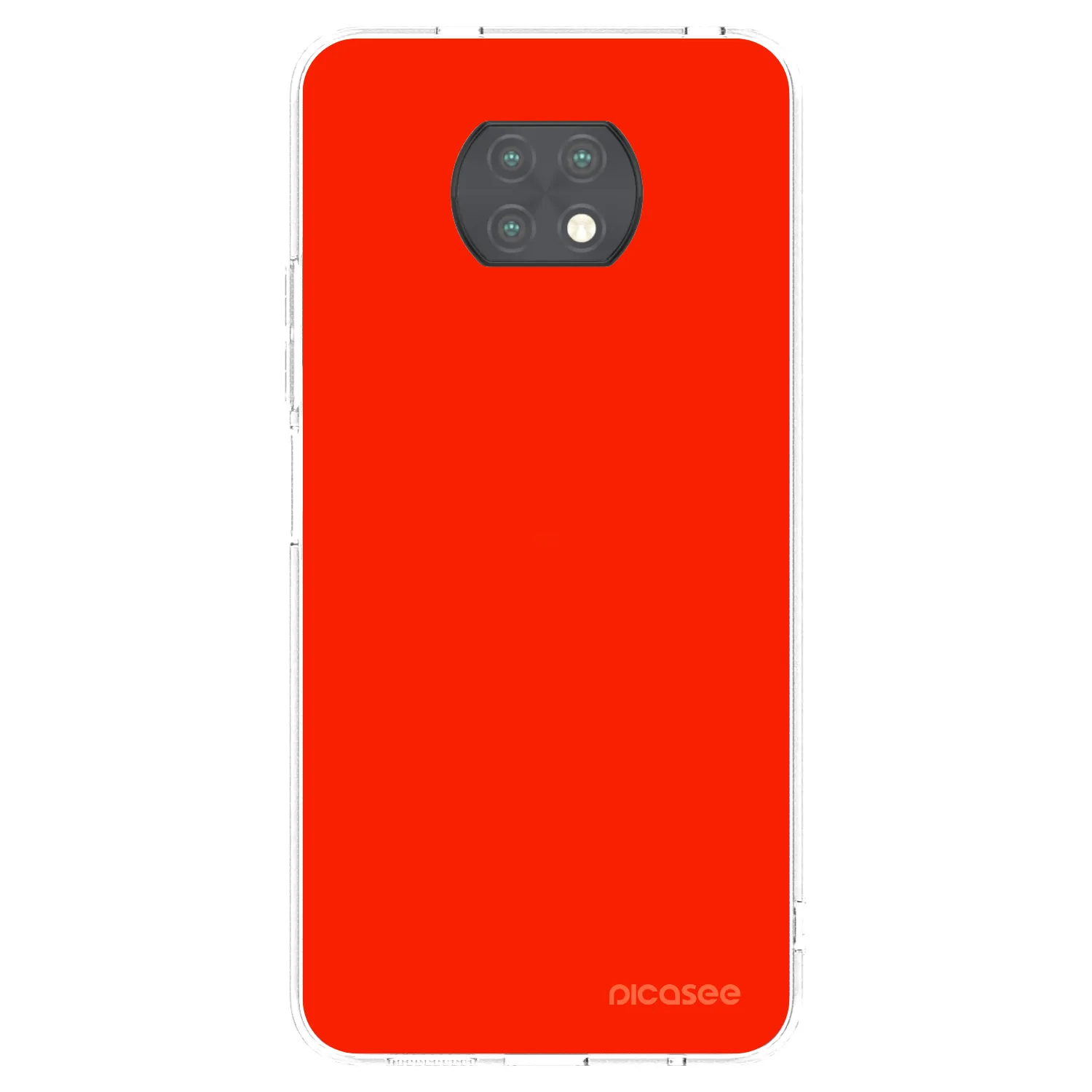 Picasee διαφανής θήκη σιλικόνης Xiaomi Redmi Note 9T - Maranello Red