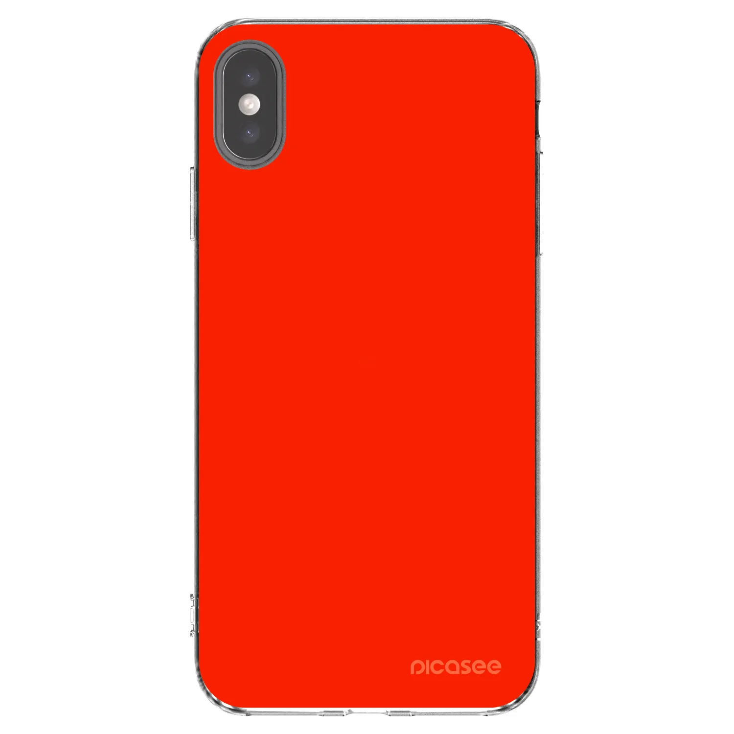 Picasee διαφανής θήκη σιλικόνης Apple iPhone XS Max - Maranello Red
