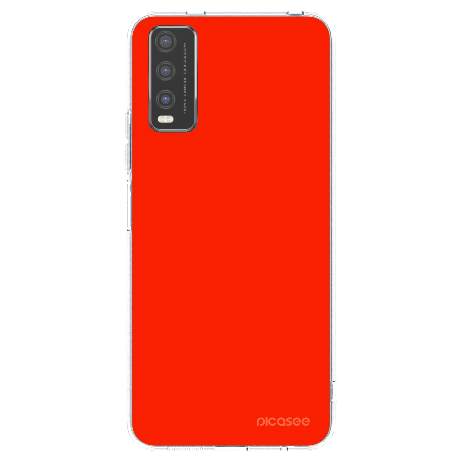 Picasee διαφανής θήκη σιλικόνης Vivo Y20s - Maranello Red