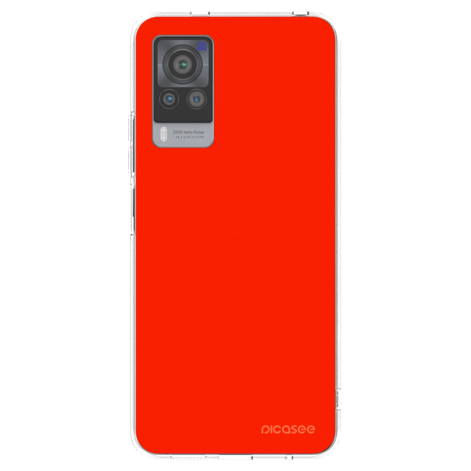 Picasee διαφανής θήκη σιλικόνης Vivo X60 Pro 5G - Maranello Red