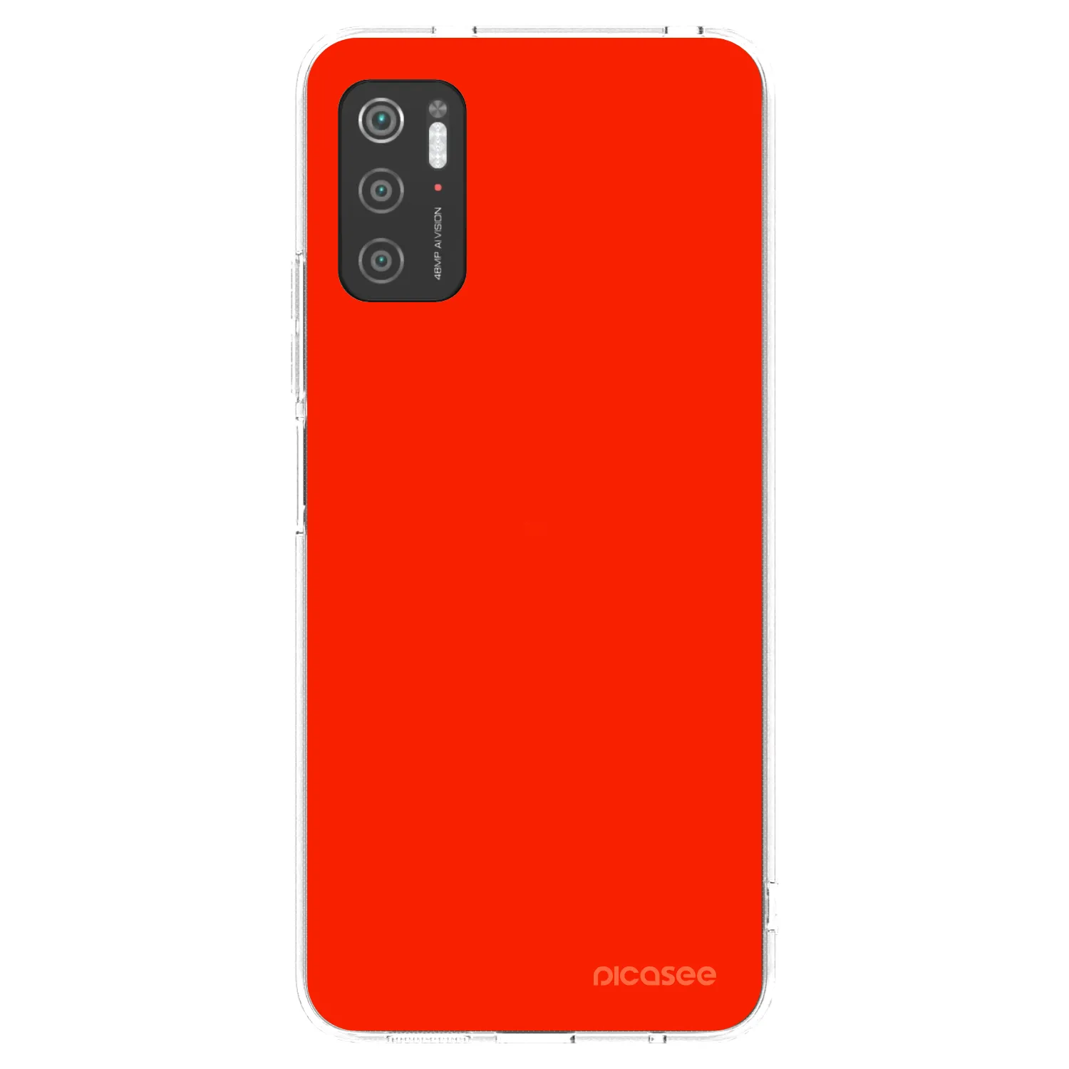 Picasee διαφανής θήκη σιλικόνης Xiaomi Poco M3 Pro 5G - Maranello Red