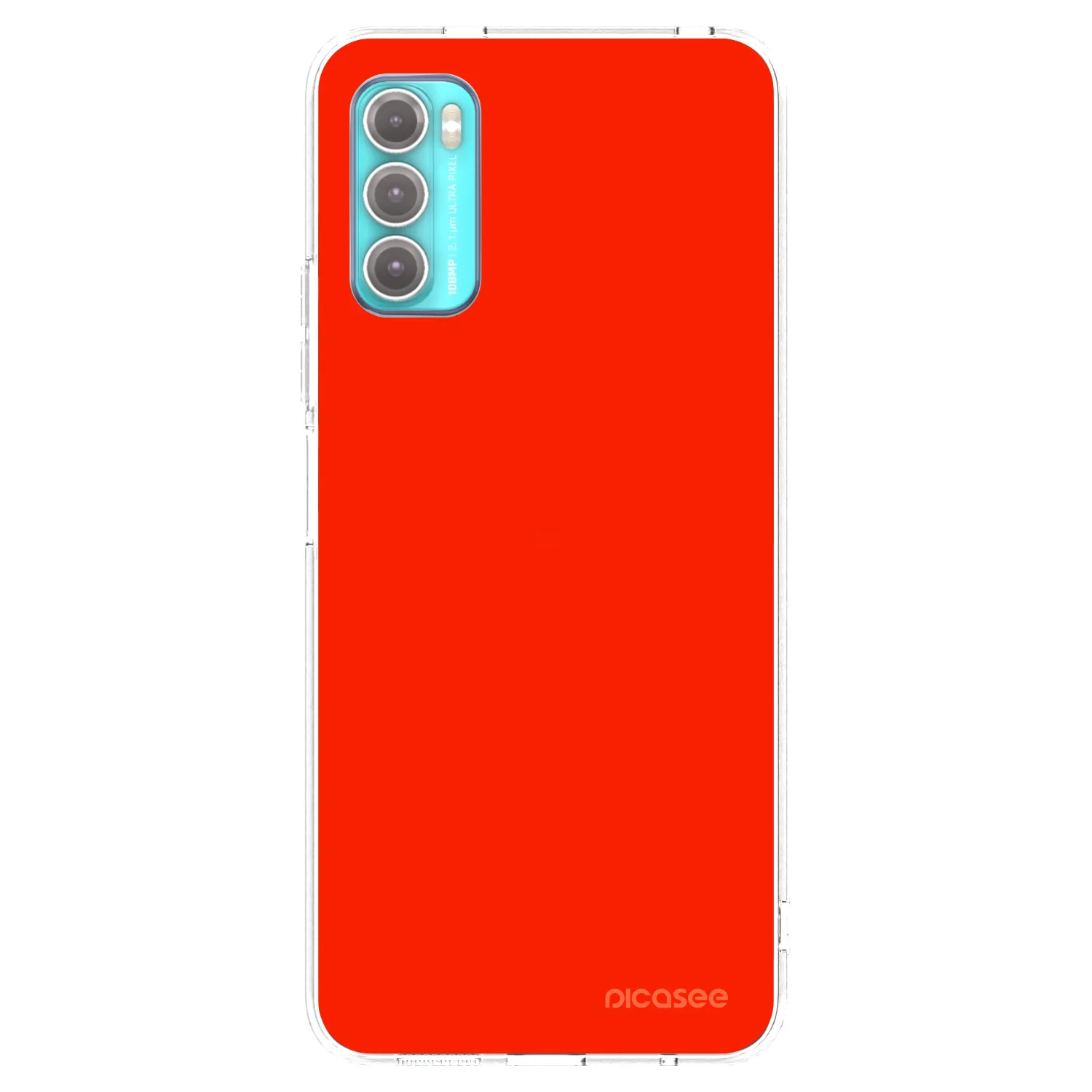 Picasee διαφανής θήκη σιλικόνης Motorola Moto G60 - Maranello Red
