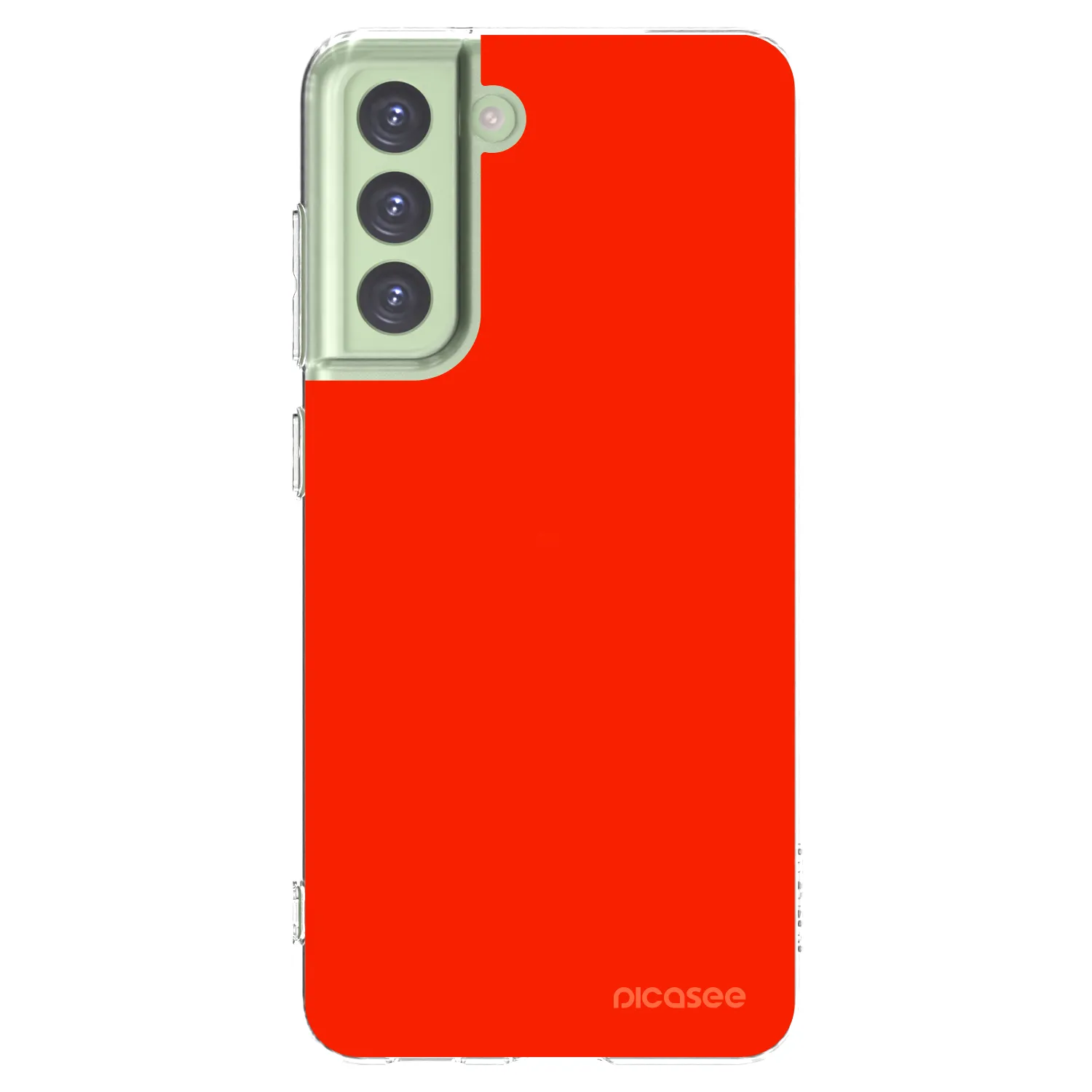 Picasee διαφανής θήκη σιλικόνης Samsung Galaxy S21 FE 5G - Maranello Red