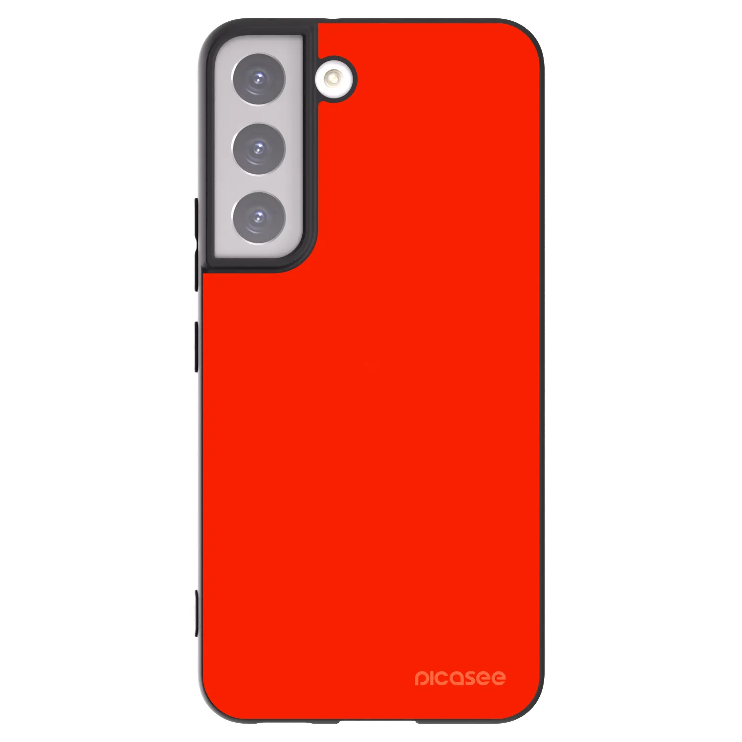 Picasee Μαύρη θήκη σιλικόνης για Samsung Galaxy S22 5G - Maranello Red