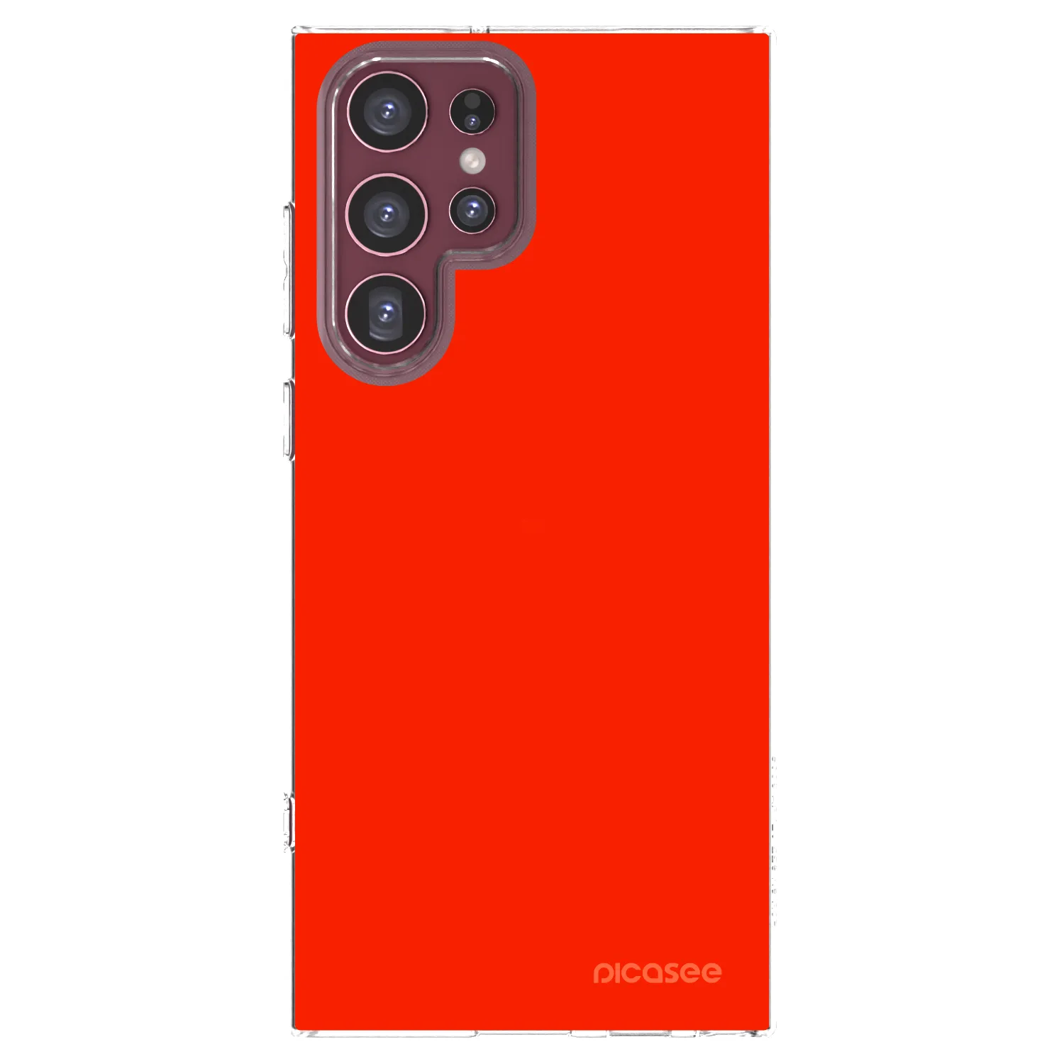 Picasee διαφανής θήκη σιλικόνης Samsung Galaxy S22 Ultra 5G - Maranello Red