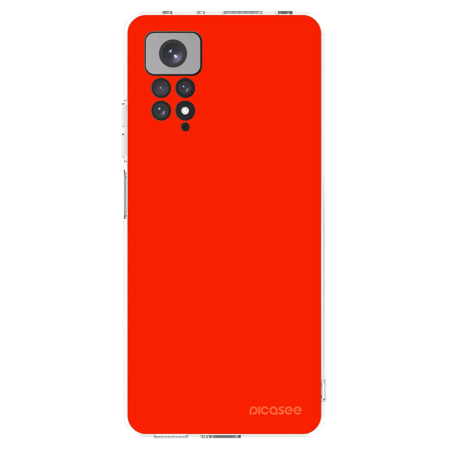 Picasee διαφανής θήκη σιλικόνης Xiaomi Redmi Note 11S 4G - Maranello Red
