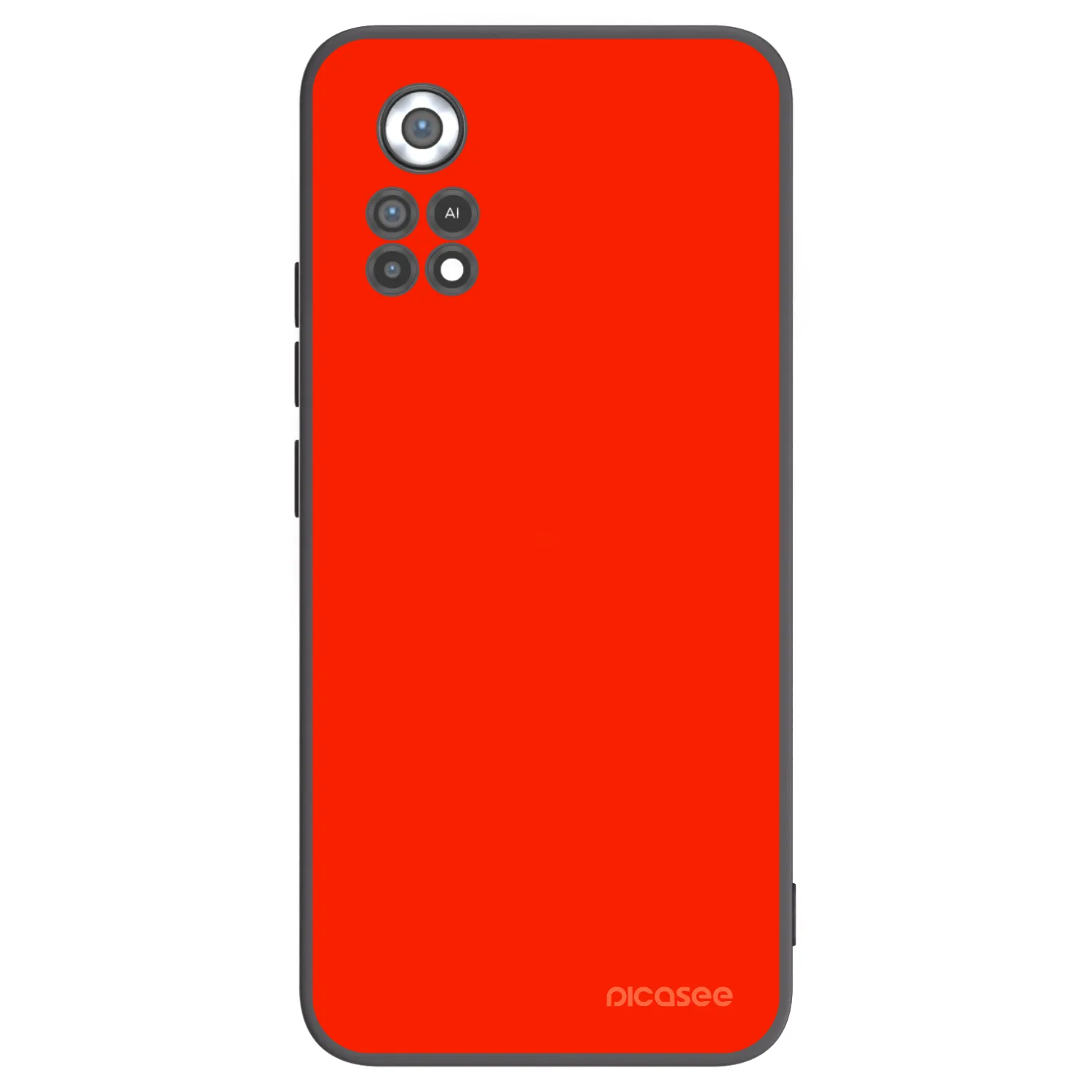 Picasee Μαύρη θήκη σιλικόνης για Xiaomi Poco X4 Pro 5G - Maranello Red