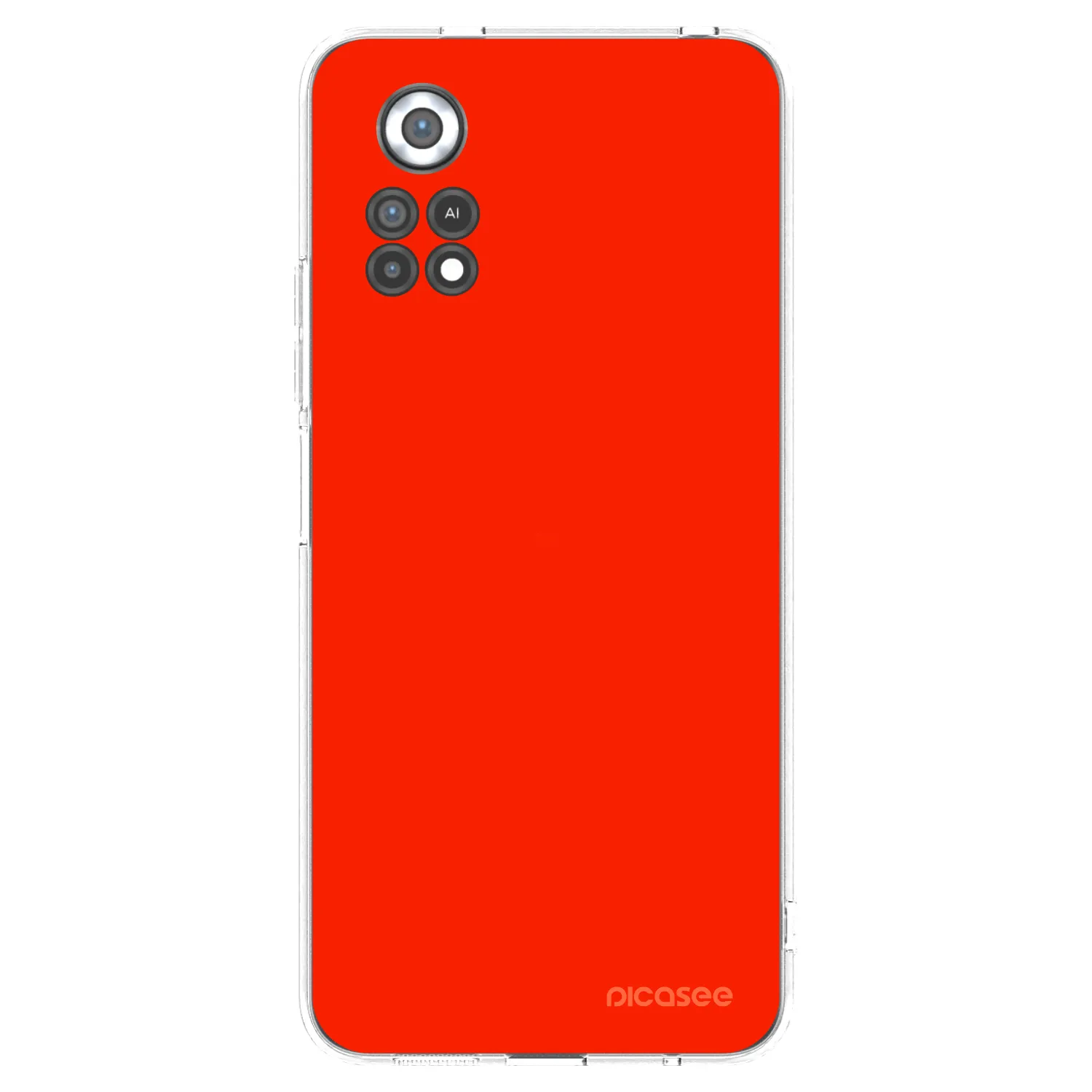Picasee διαφανής θήκη σιλικόνης Xiaomi Poco X4 Pro 5G - Maranello Red