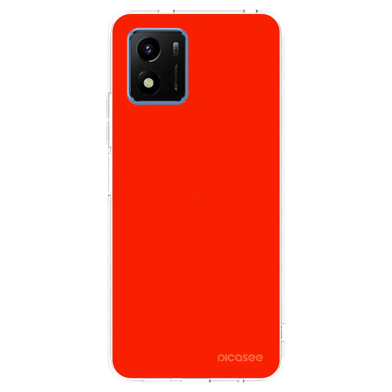Picasee διαφανής θήκη σιλικόνης Vivo Y01 - Maranello Red