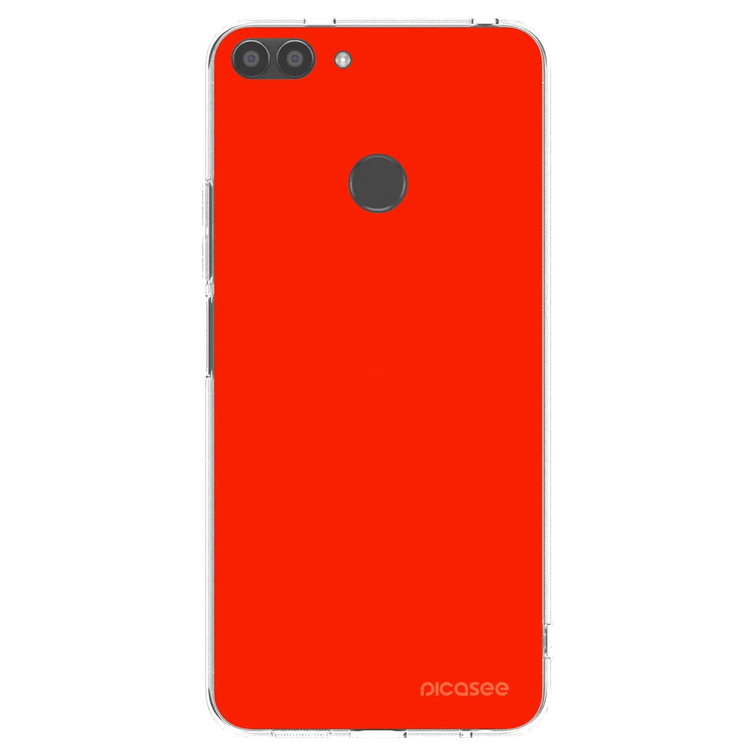 Picasee διαφανής θήκη σιλικόνης Huawei P Smart - Maranello Red