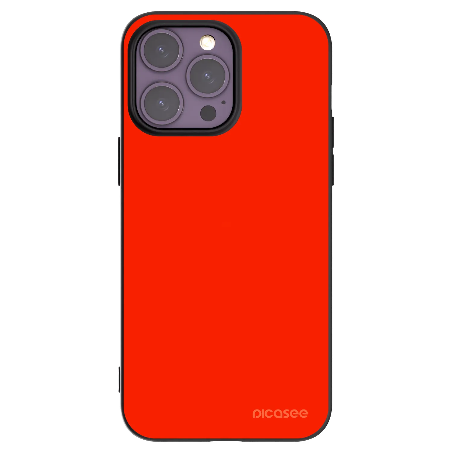 Picasee Μαύρη θήκη σιλικόνης για Apple iPhone 14 Pro Max - Maranello Red