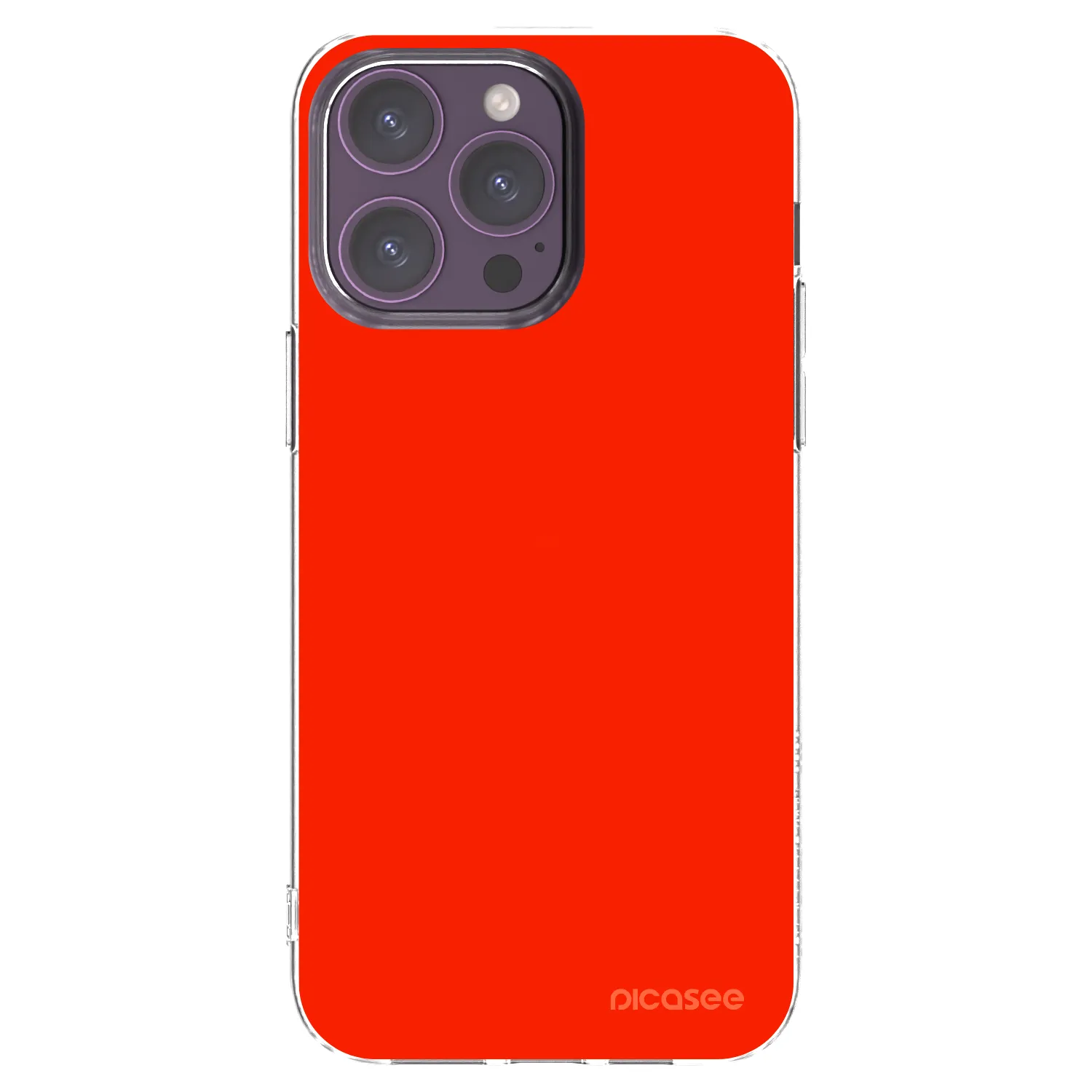Picasee διαφανής θήκη σιλικόνης Apple iPhone 14 Pro Max - Maranello Red