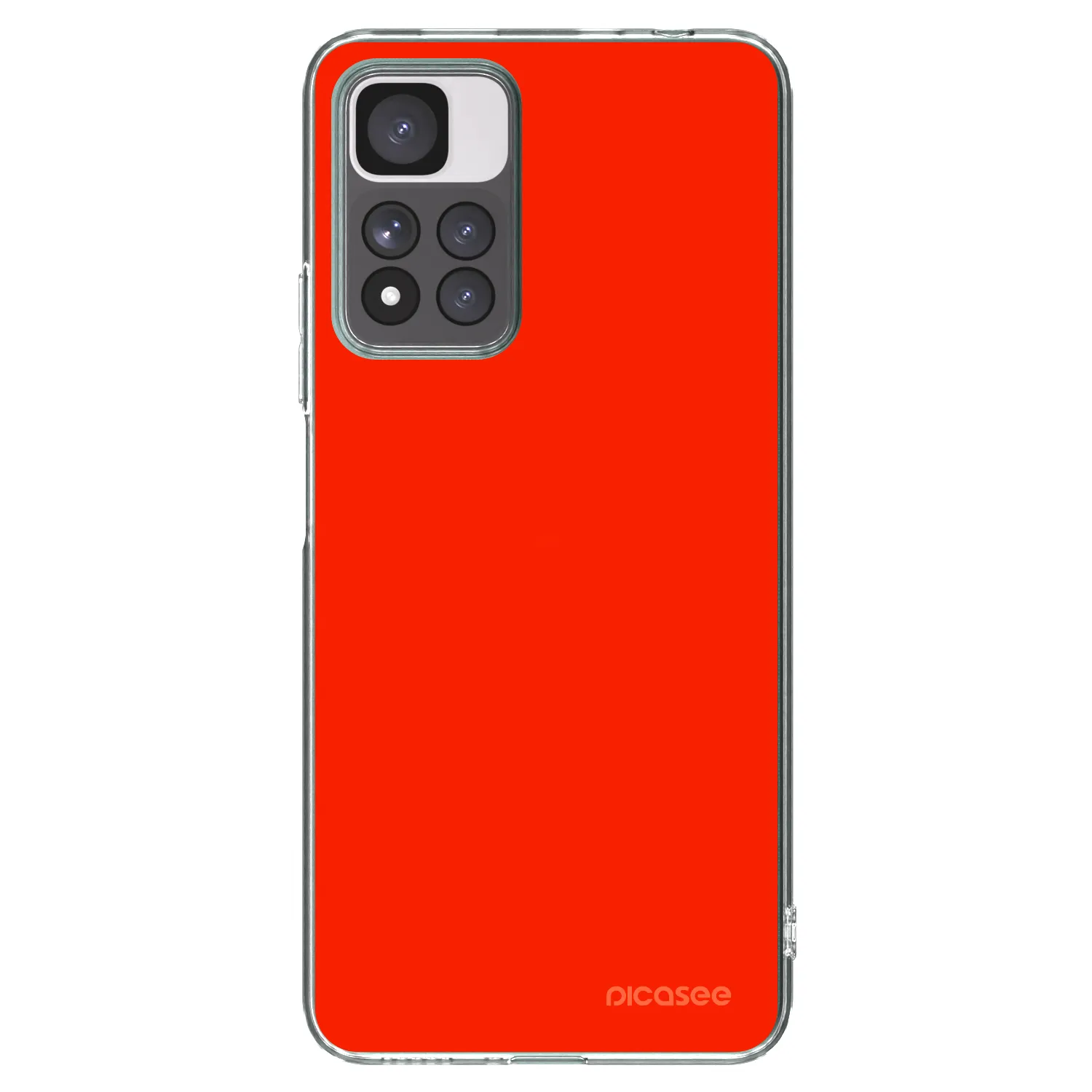 Picasee διαφανής θήκη σιλικόνης Xiaomi Redmi Note 11 Pro+ 5G - Maranello Red