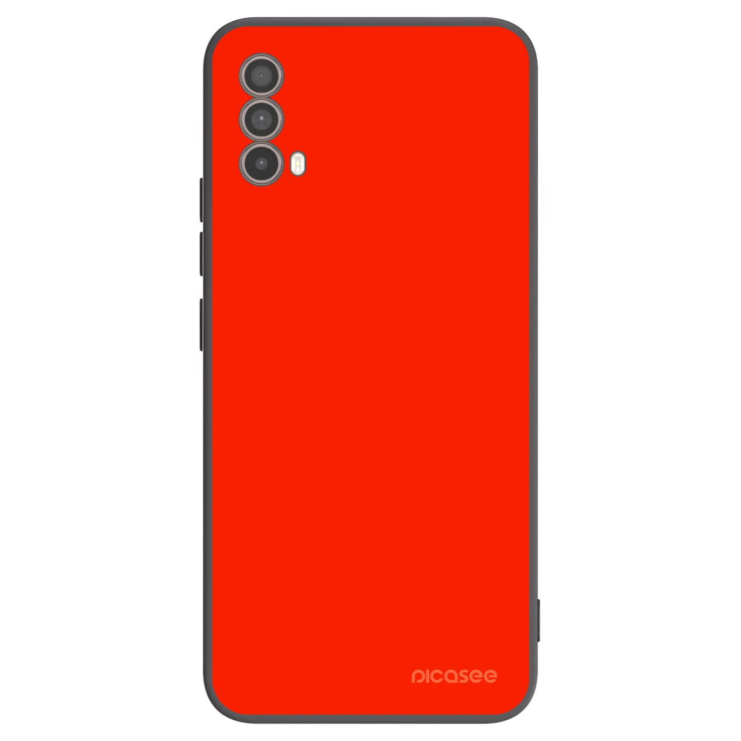 Picasee Μαύρη θήκη σιλικόνης για Motorola Moto E40 - Maranello Red