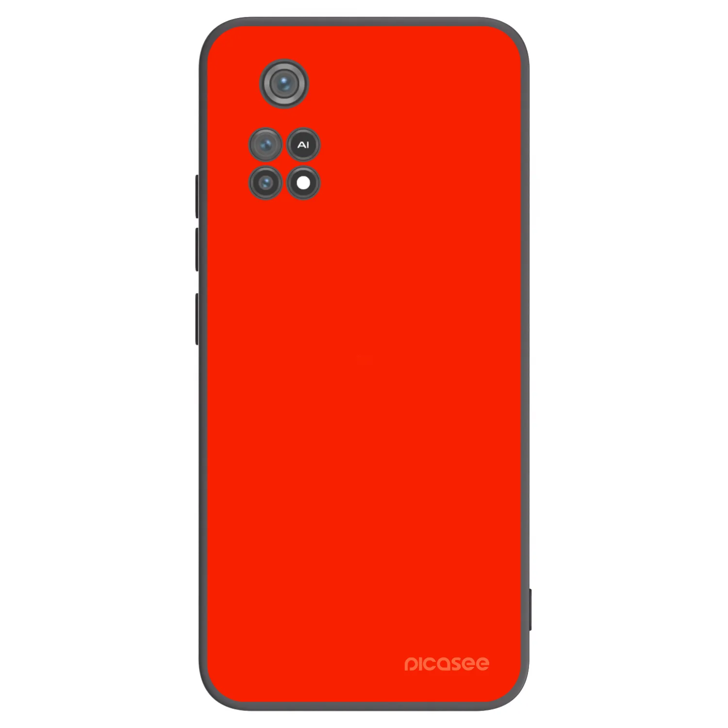 Picasee Μαύρη θήκη σιλικόνης για Xiaomi Poco M4 Pro - Maranello Red