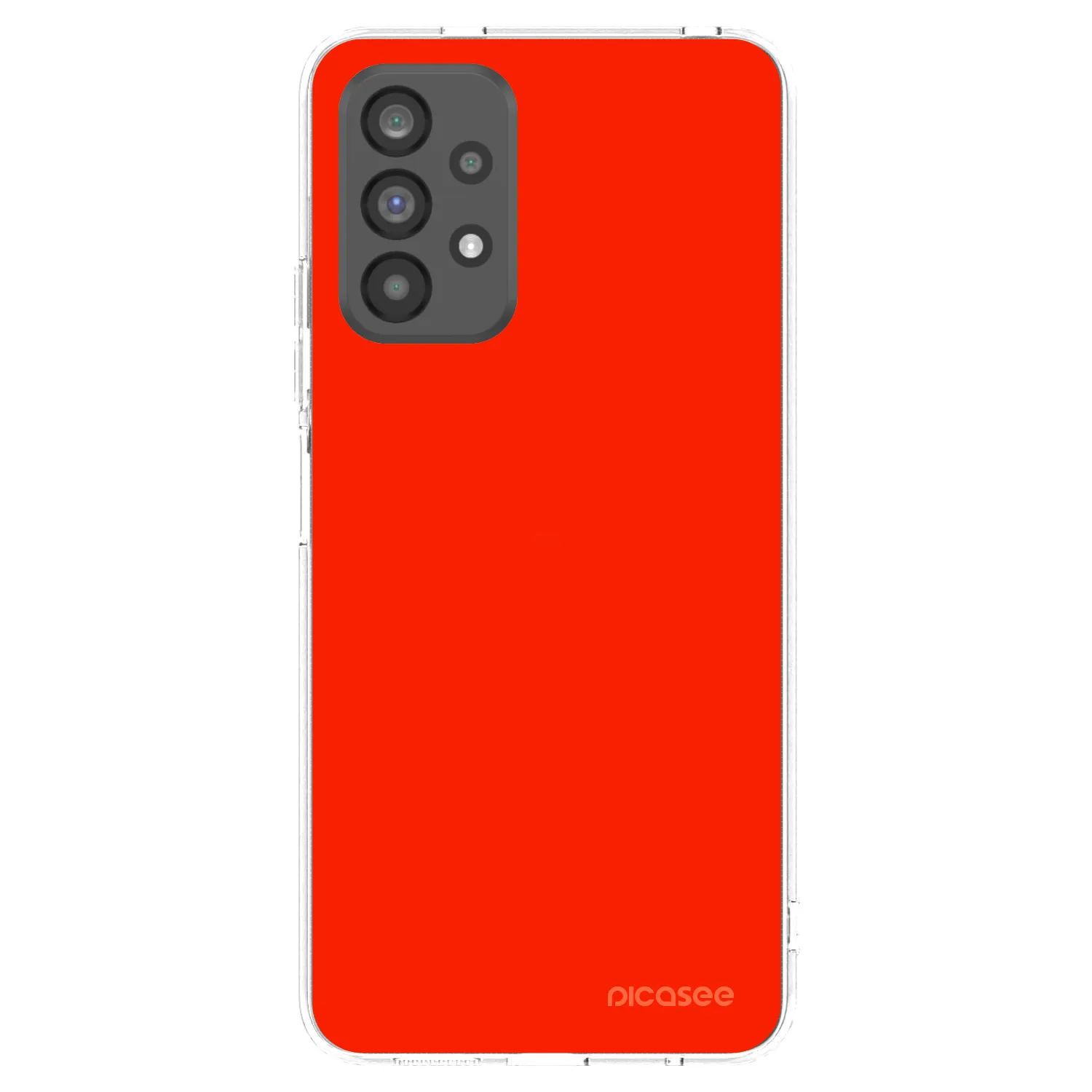 Picasee διαφανής θήκη σιλικόνης Samsung Galaxy A73 5G - Maranello Red