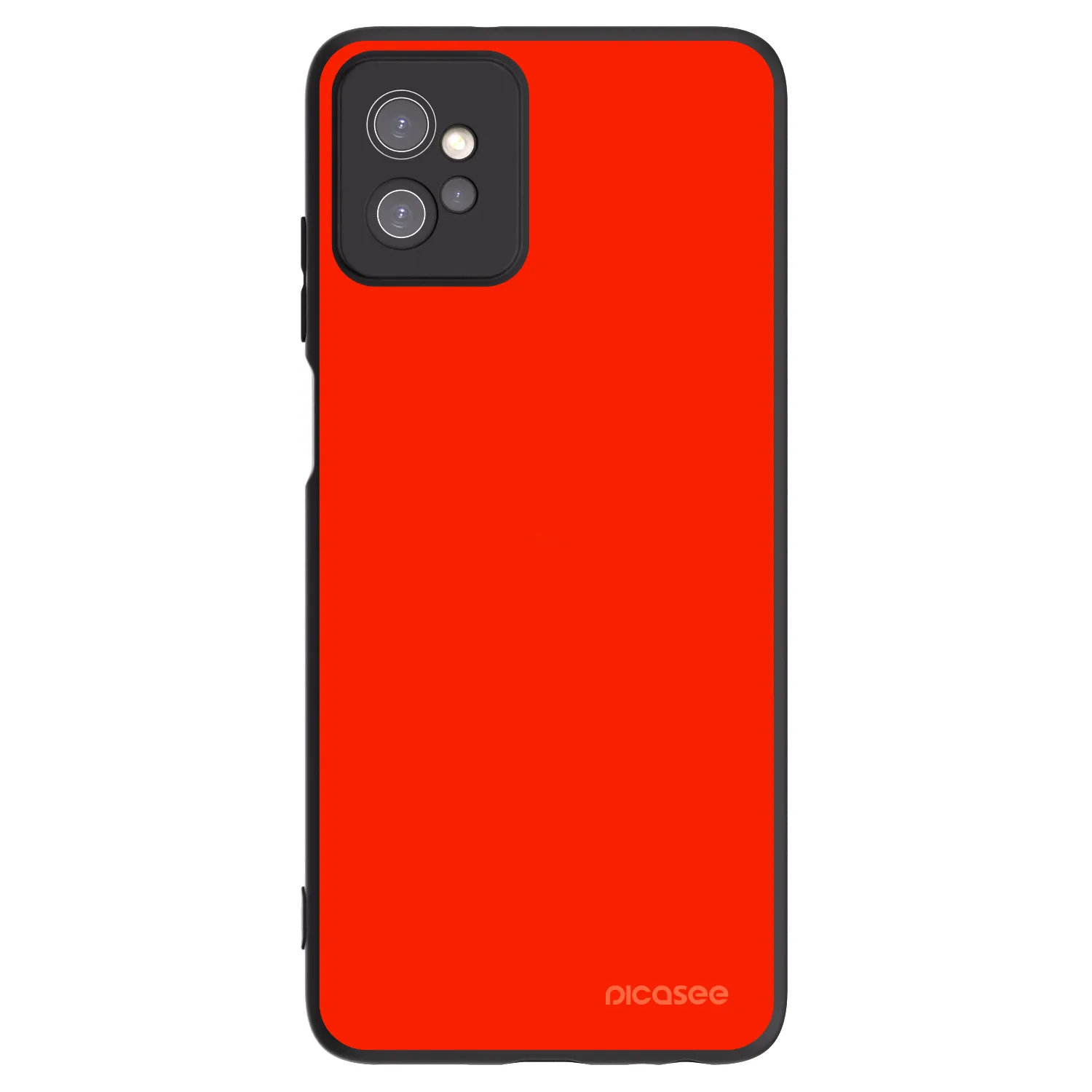 Picasee Μαύρη θήκη σιλικόνης για Motorola Moto G32 - Maranello Red