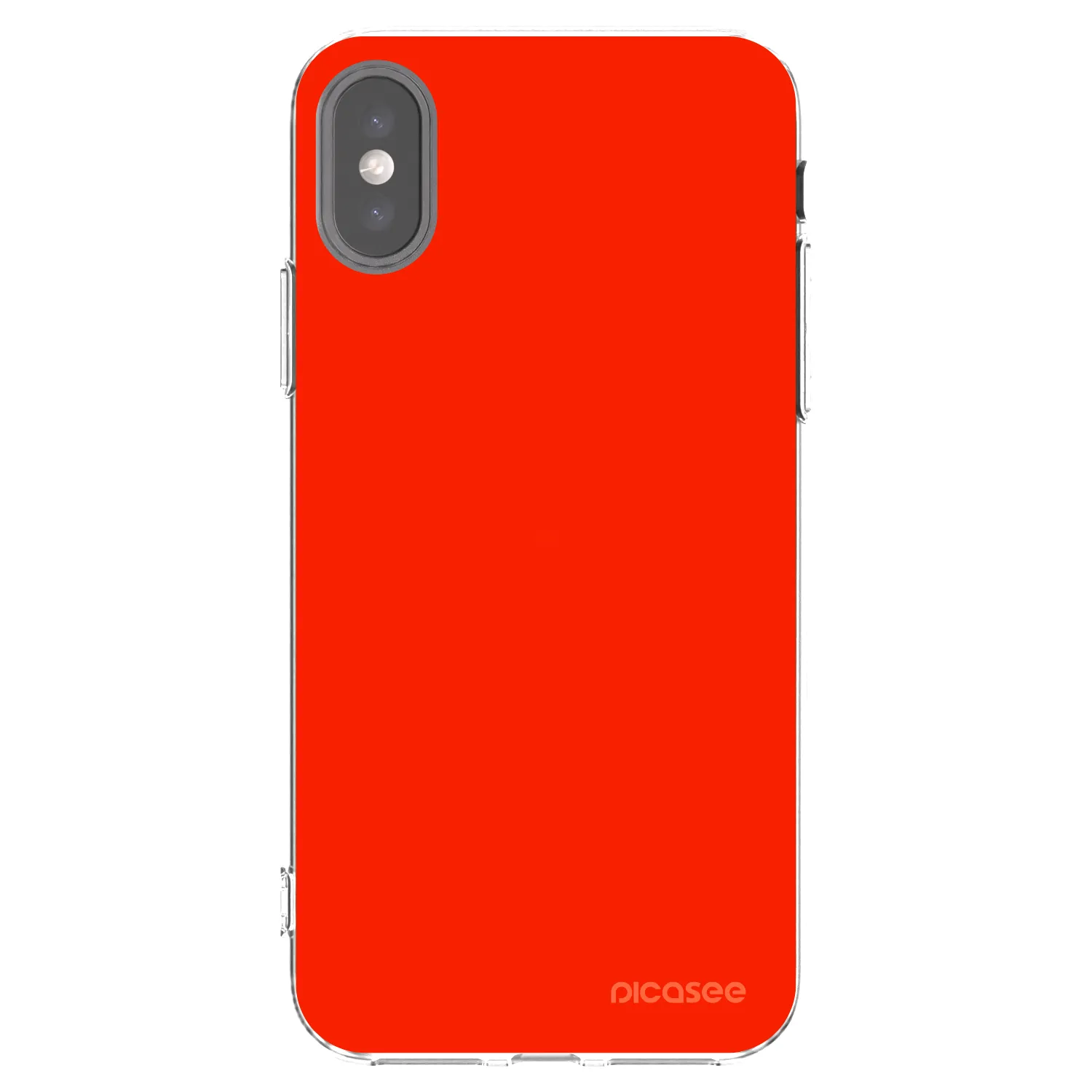 Picasee διαφανής θήκη σιλικόνης Apple iPhone X/XS - Maranello Red