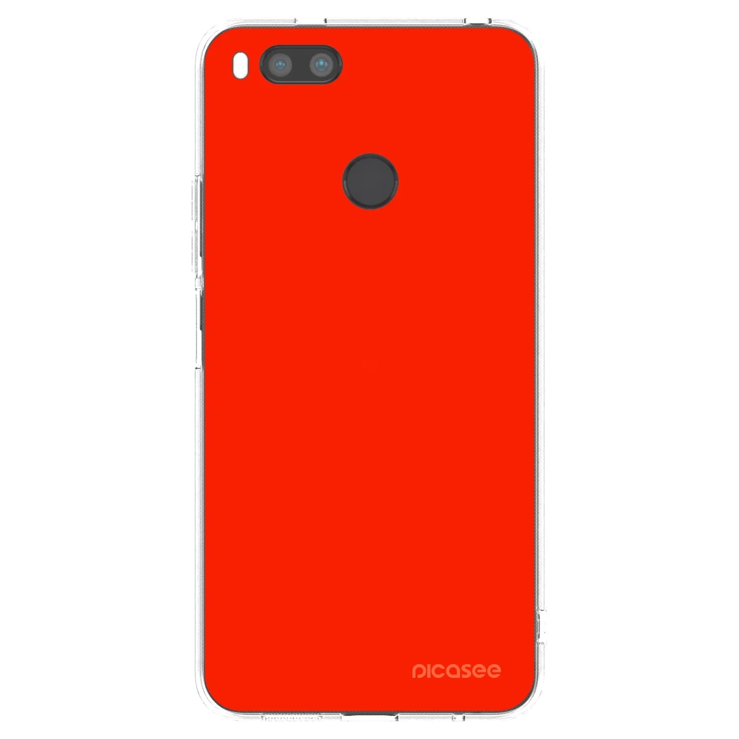 Picasee διαφανής θήκη σιλικόνης Xiaomi Redmi A1 - Maranello Red