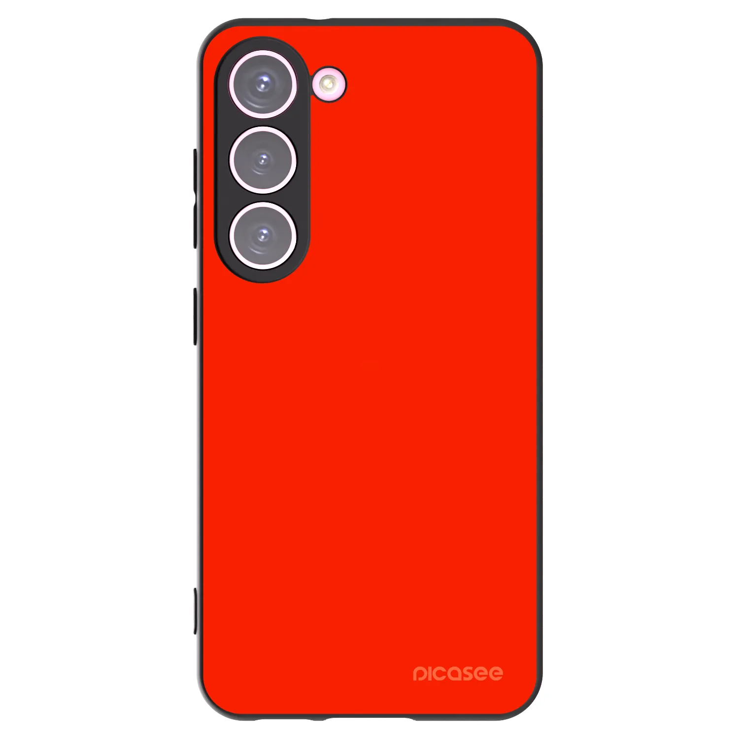 Picasee Μαύρη θήκη σιλικόνης για Samsung Galaxy S23 5G - Maranello Red