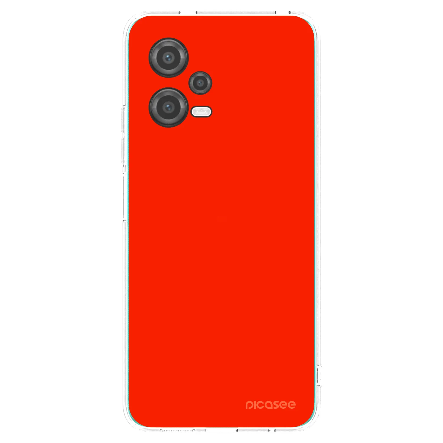 Picasee διαφανής θήκη σιλικόνης Xiaomi Poco X5 - Maranello Red