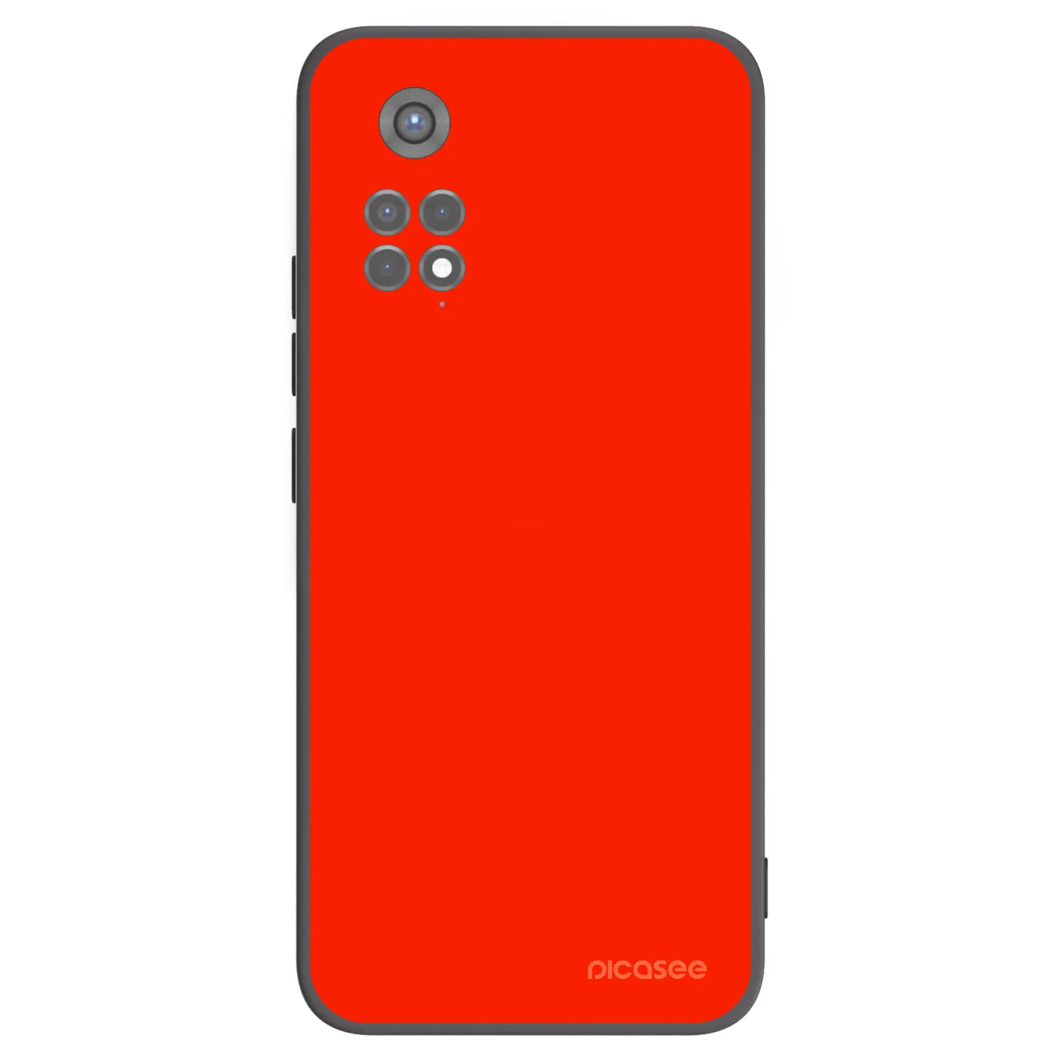 Picasee Μαύρη θήκη σιλικόνης για Xiaomi Redmi Note 11S 5G - Maranello Red