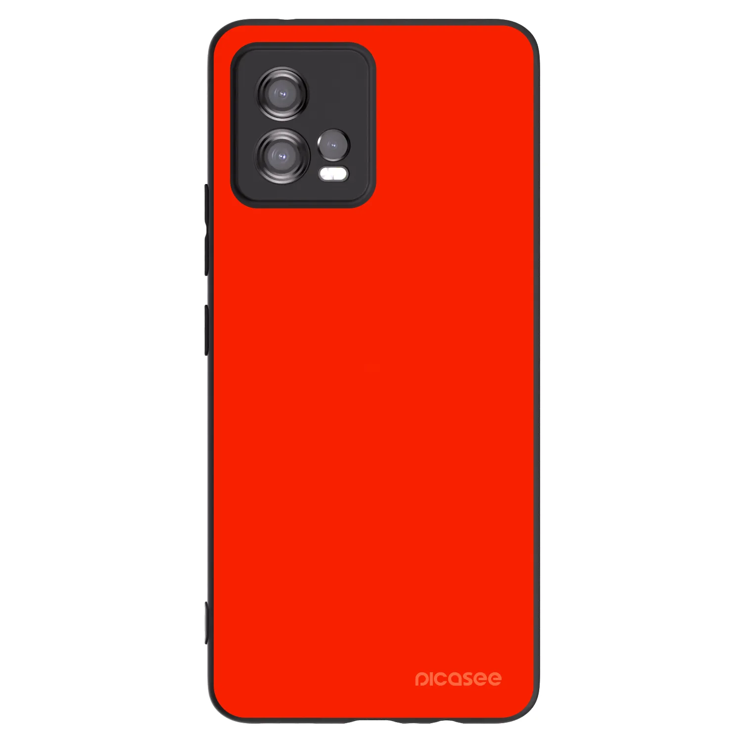 Picasee Μαύρη θήκη σιλικόνης για Motorola Moto G72 - Maranello Red