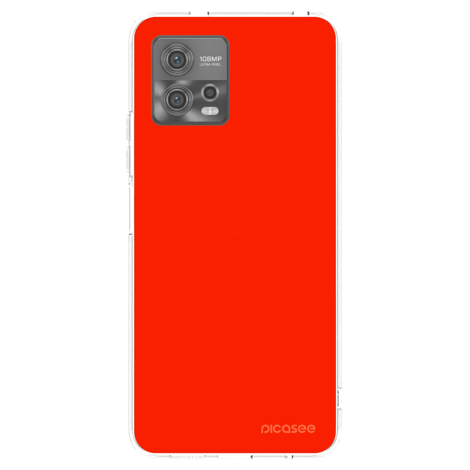 Picasee διαφανής θήκη σιλικόνης Motorola Moto G72 - Maranello Red