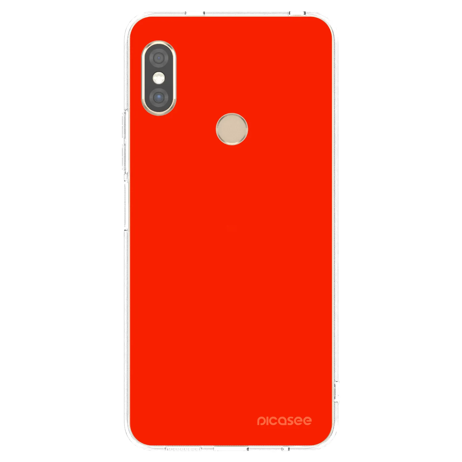Picasee διαφανής θήκη σιλικόνης Xiaomi Redmi Note 5 Global - Maranello Red