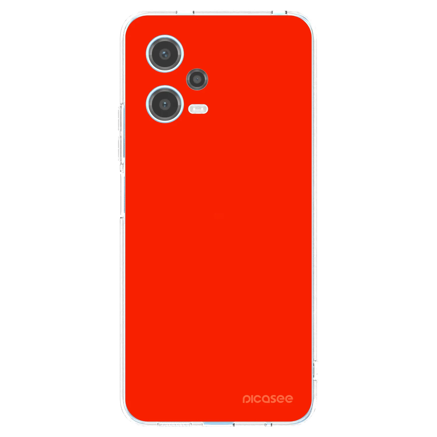 Picasee διαφανής θήκη σιλικόνης Xiaomi Redmi Note 12 5G - Maranello Red