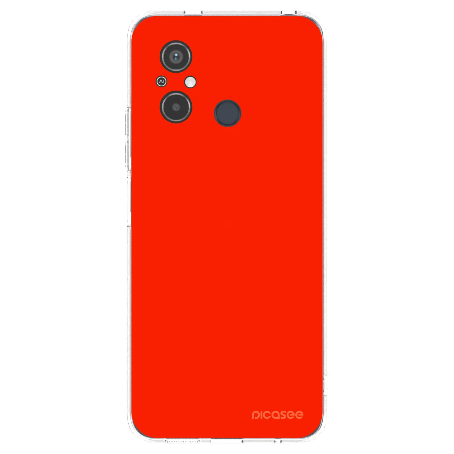 Picasee διαφανής θήκη σιλικόνης Xiaomi Redmi 12C - Maranello Red