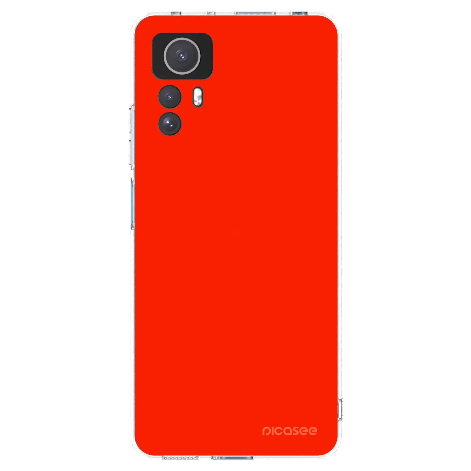Picasee διαφανής θήκη σιλικόνης Xiaomi Redmi Note 12S - Maranello Red