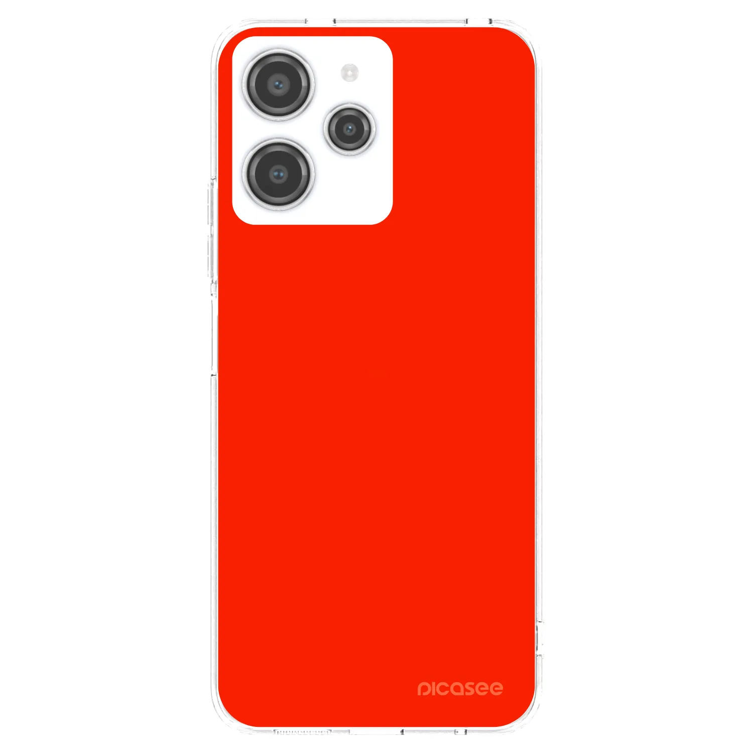Picasee διαφανής θήκη σιλικόνης Xiaomi Redmi 12 4G - Maranello Red