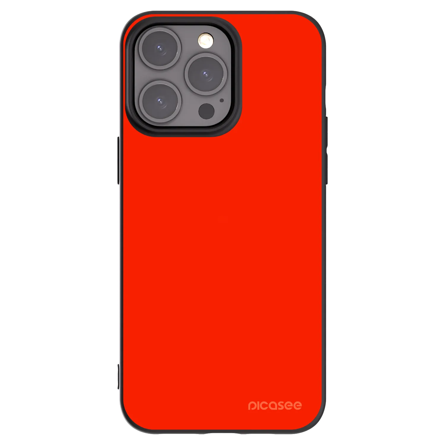 Picasee Μαύρη θήκη σιλικόνης για Apple iPhone 15 Pro Max - Maranello Red
