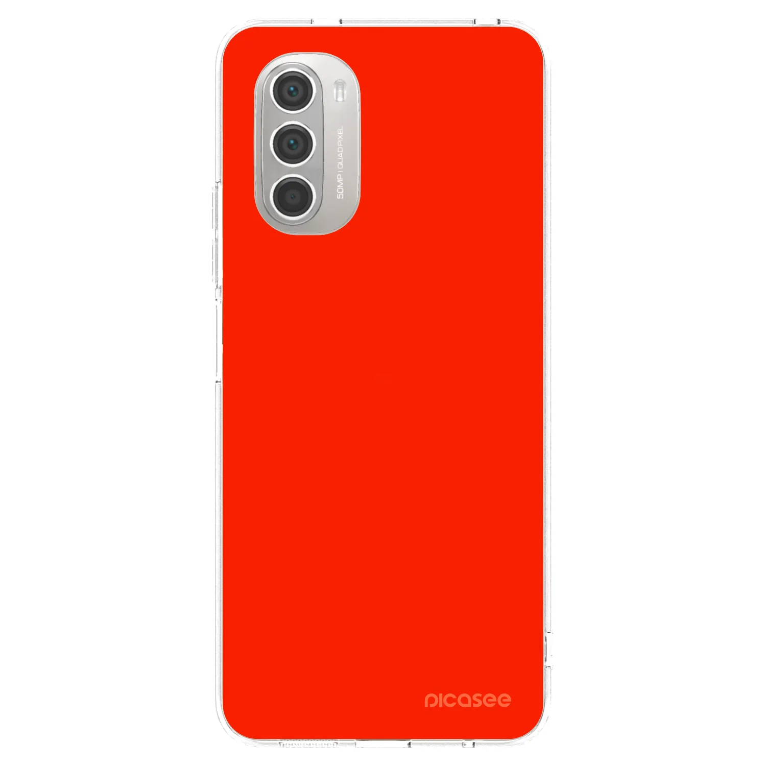 Picasee διαφανής θήκη σιλικόνης Motorola Moto G51 - Maranello Red