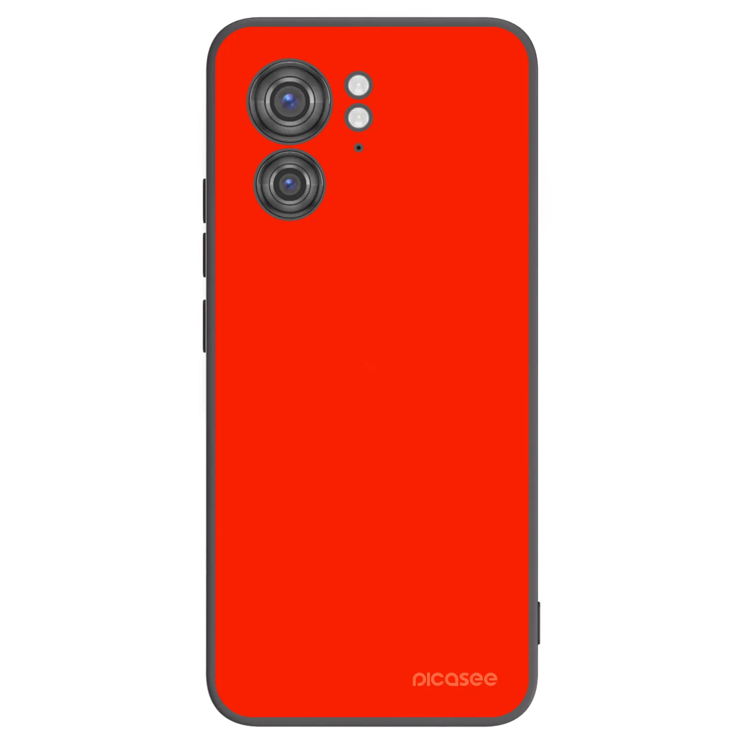 Picasee Μαύρη θήκη σιλικόνης για Motorola Edge 40 - Maranello Red