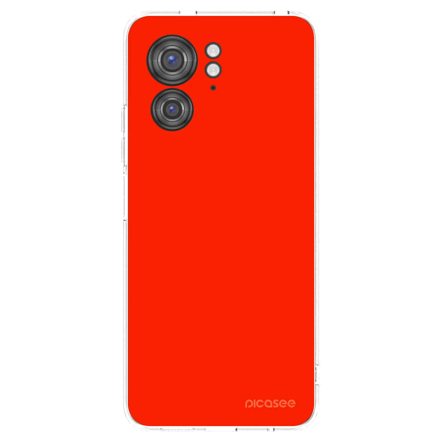 Picasee διαφανής θήκη σιλικόνης Motorola Edge 40 - Maranello Red
