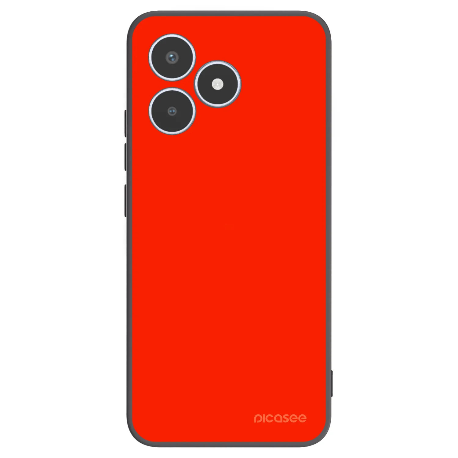 Picasee Μαύρη θήκη σιλικόνης για Realme C53 - Maranello Red