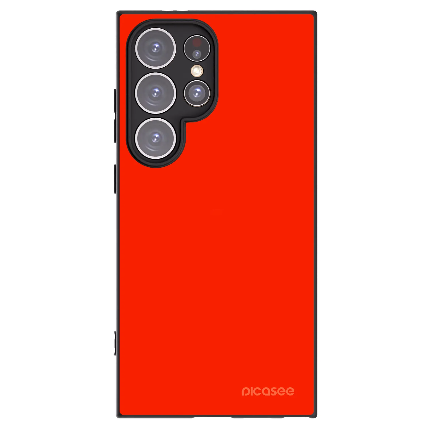 Picasee Μαύρη θήκη σιλικόνης για Samsung Galaxy S24 Ultra S928B 5G - Maranello Red