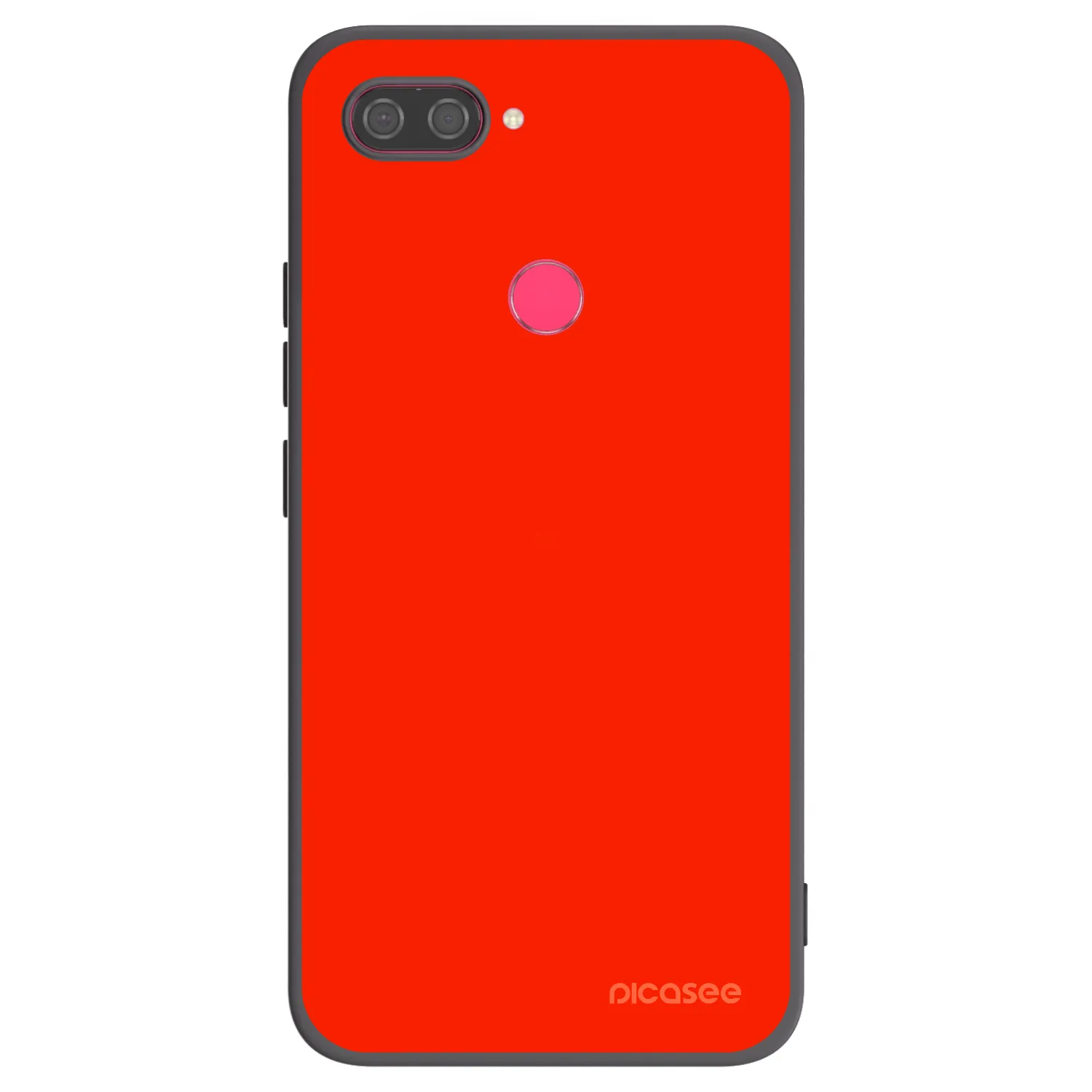 Picasee Μαύρη θήκη σιλικόνης για Xiaomi Mi 8 Lite - Maranello Red
