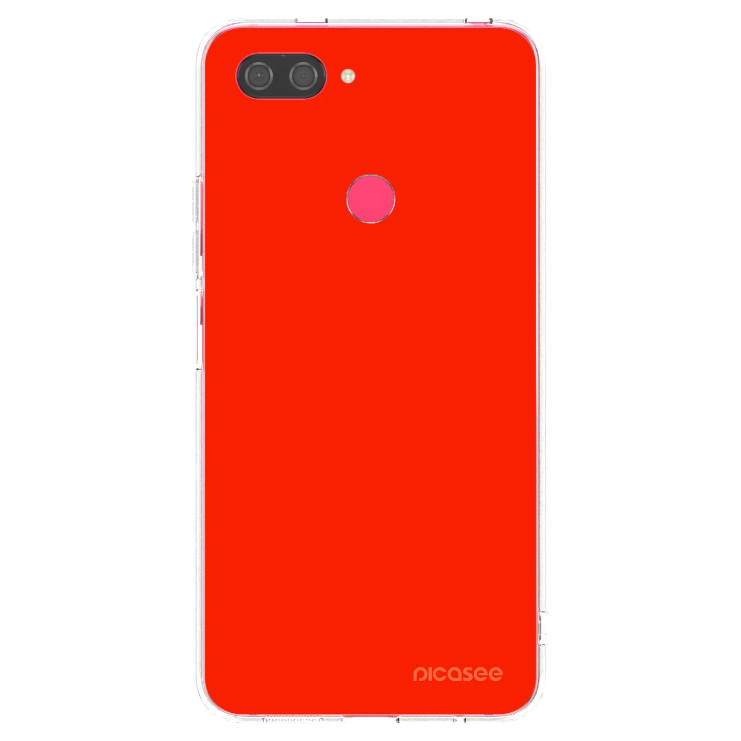 Picasee διαφανής θήκη σιλικόνης Xiaomi Mi 8 Lite - Maranello Red