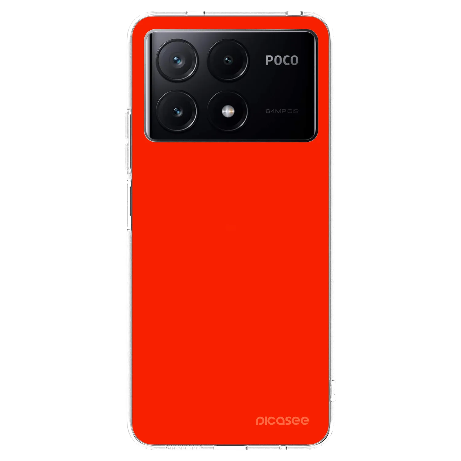 Picasee διαφανής θήκη σιλικόνης Xiaomi Poco X6 Pro - Maranello Red