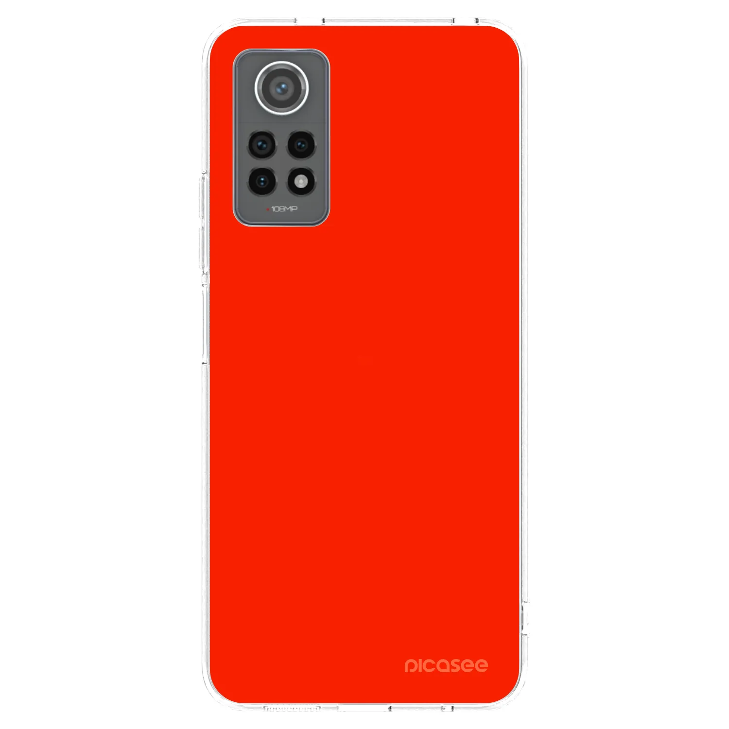 Picasee διαφανής θήκη σιλικόνης Xiaomi Redmi Note 12 Pro 4G - Maranello Red
