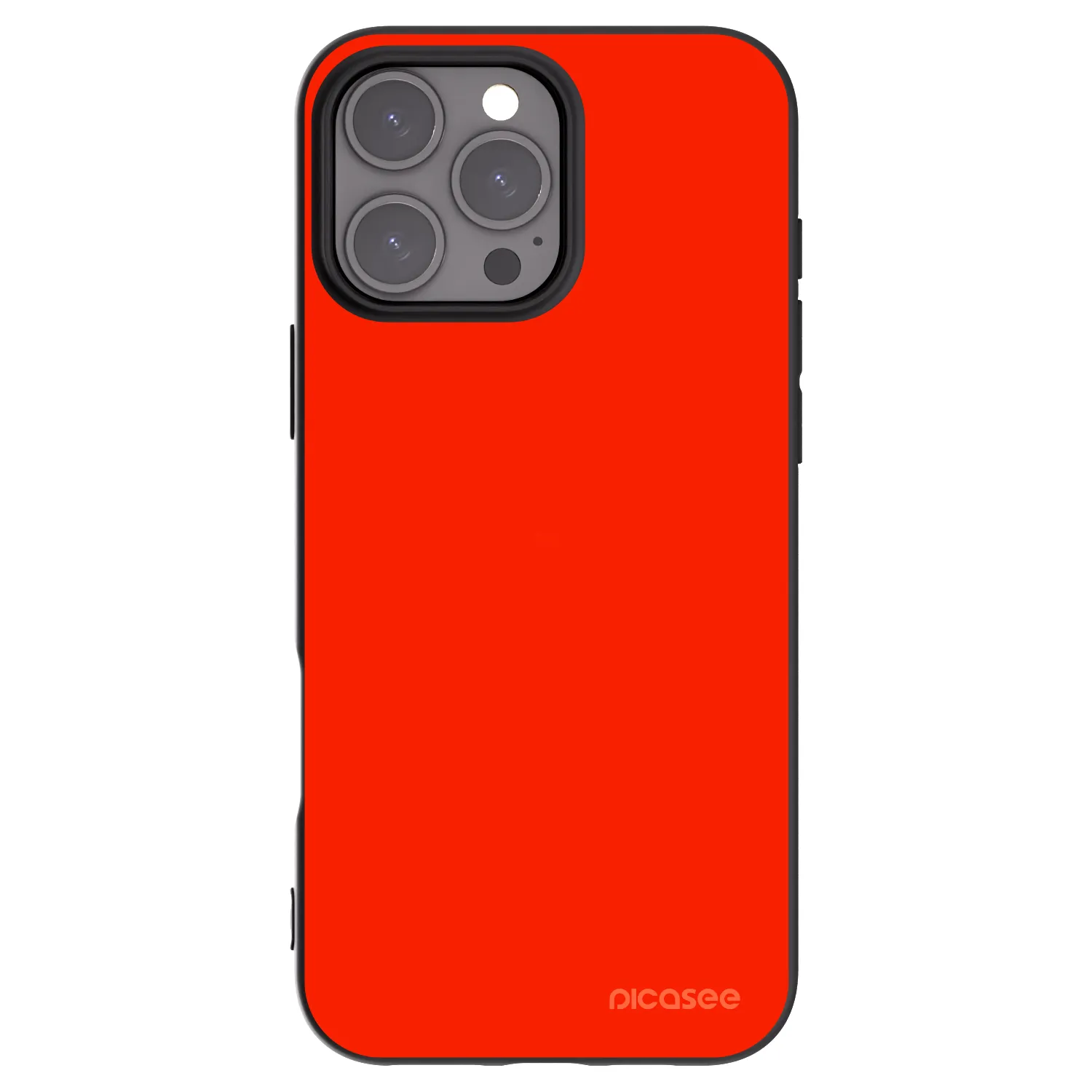Picasee Μαύρη θήκη σιλικόνης για Apple iPhone 16 Pro Max - Maranello Red